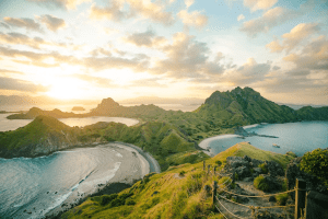 The viewpoint from Padar Island, Komodo National Park