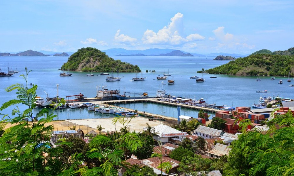 The port of Labuan Bajo Indonesia
