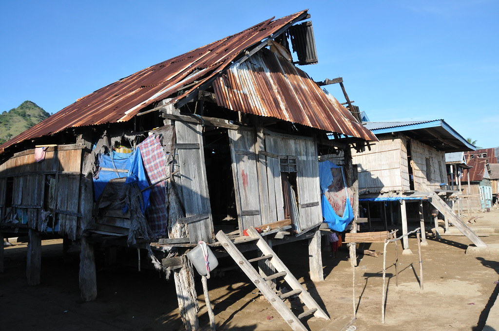 A traditional house in Rinca Village