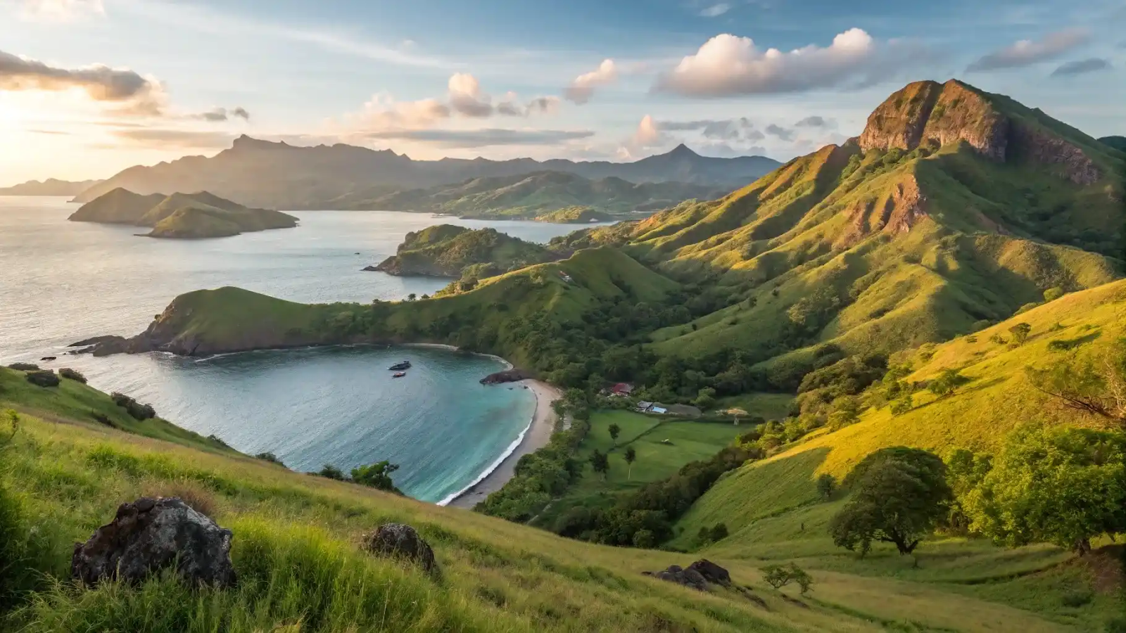 Padar Island, in Komodo National Park, Indonesia